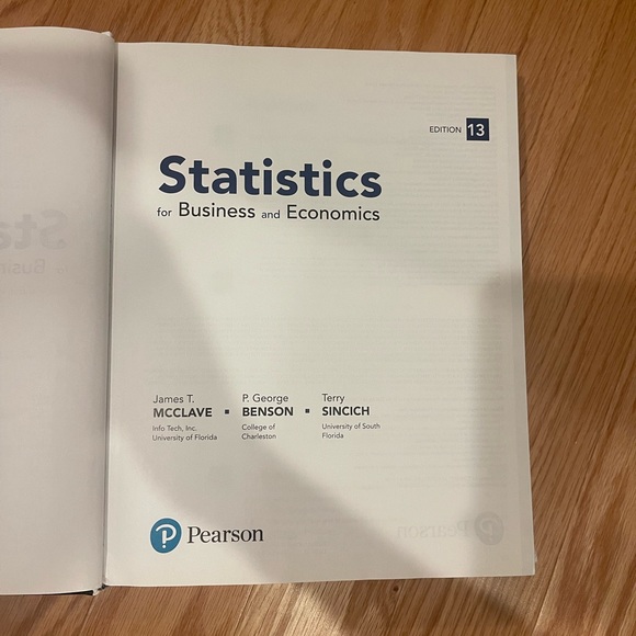 Statistics for business and economics; 13th edition; pre-loved; pearson - Picture 3 of 4